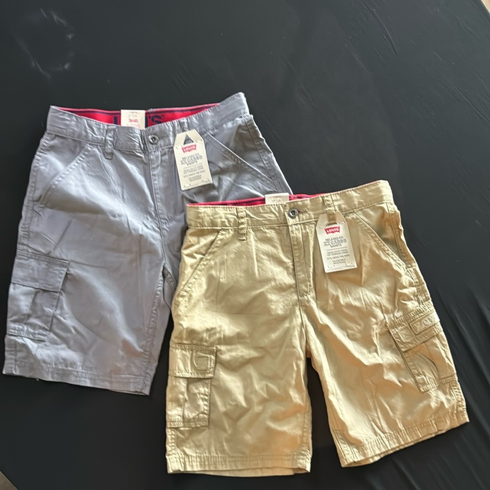Levi’s boys cargo shorts size 12 - NEW w/Tags - SET OF 2!!